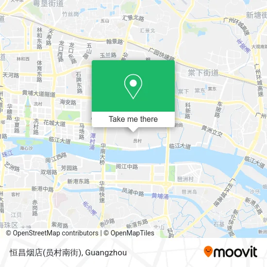 恒昌烟店(员村南街) map