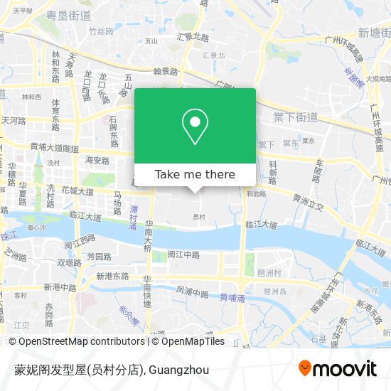 蒙妮阁发型屋(员村分店) map