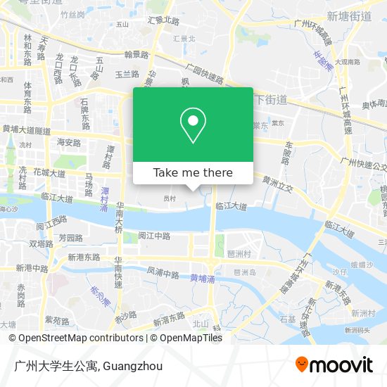 广州大学生公寓 map