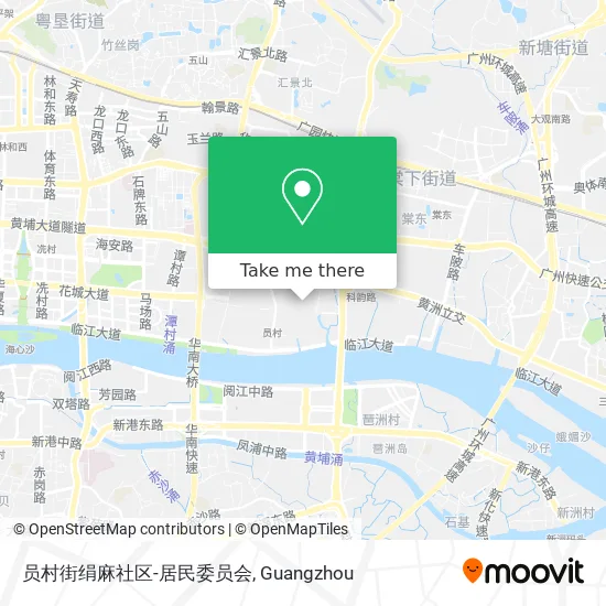 员村街绢麻社区-居民委员会 map