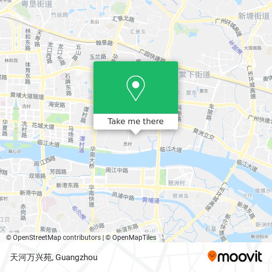 天河万兴苑 map