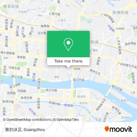 雅韵沐足 map