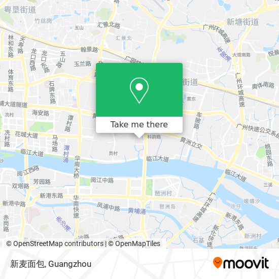 新麦面包 map
