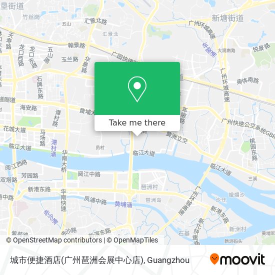 城市便捷酒店(广州琶洲会展中心店) map