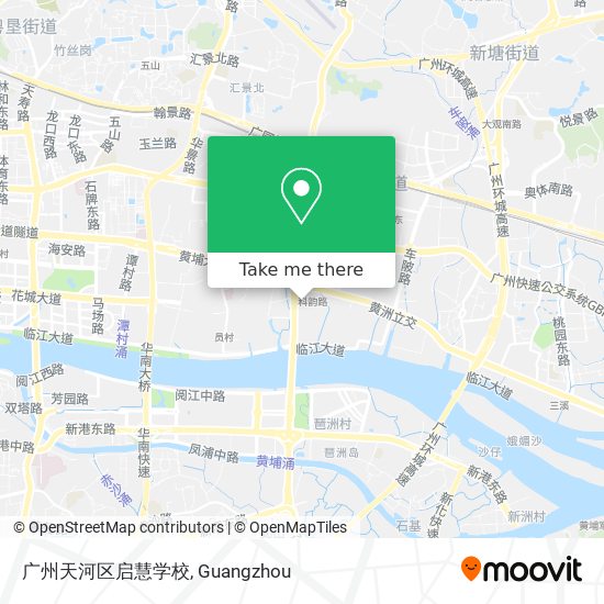 广州天河区启慧学校 map