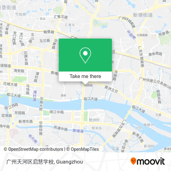 广州天河区启慧学校 map