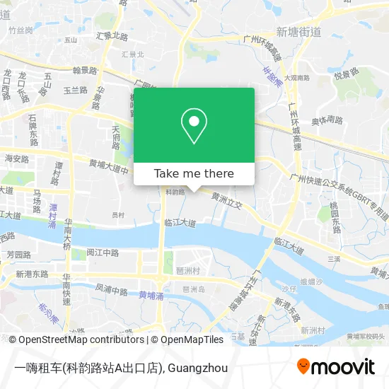一嗨租车(科韵路站A出口店) map