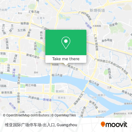 维亚国际广场停车场-出入口 map