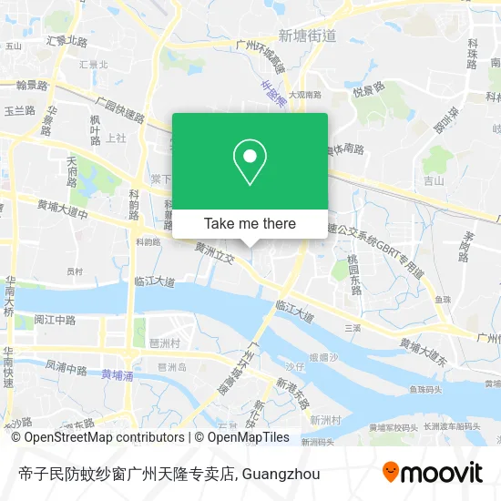 帝子民防蚊纱窗广州天隆专卖店 map