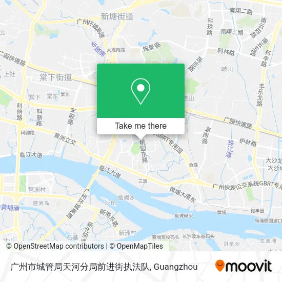 广州市城管局天河分局前进街执法队 map