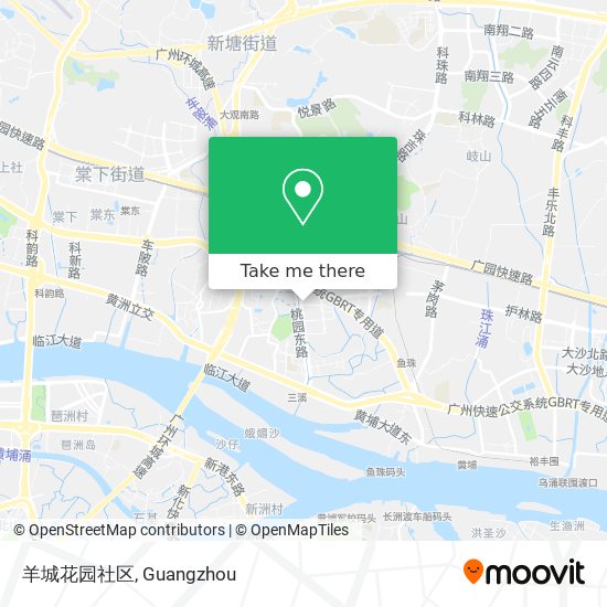 羊城花园社区 map