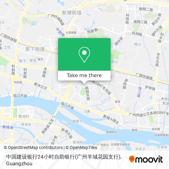 中国建设银行24小时自助银行(广州羊城花园支行) map