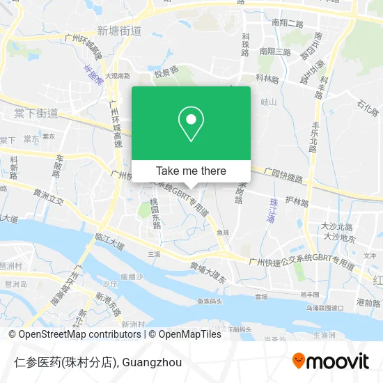 仁参医药(珠村分店) map