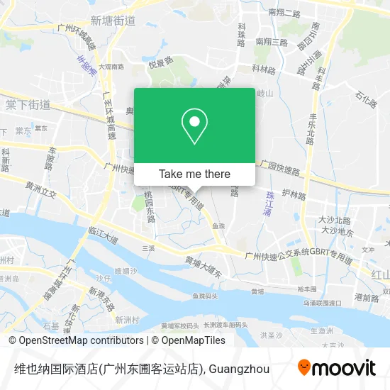 维也纳国际酒店(广州东圃客运站店) map