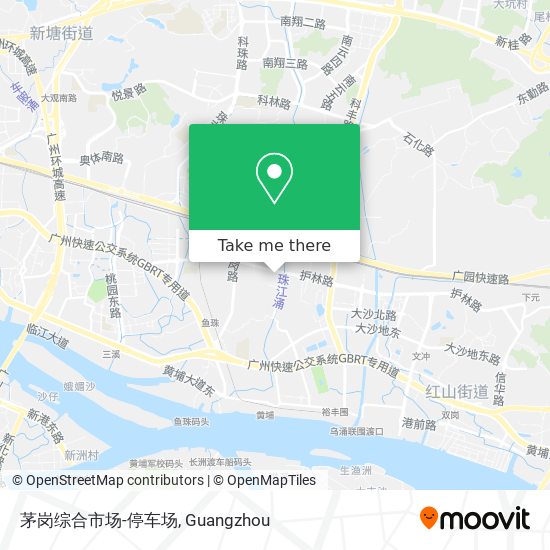 茅岗综合市场-停车场 map
