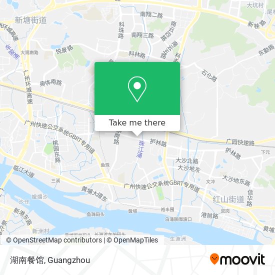 湖南餐馆 map