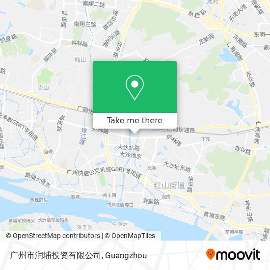 广州市润埔投资有限公司 map