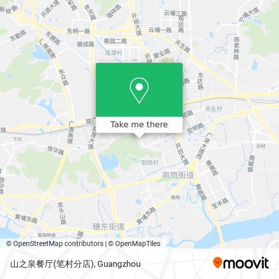 山之泉餐厅(笔村分店) map