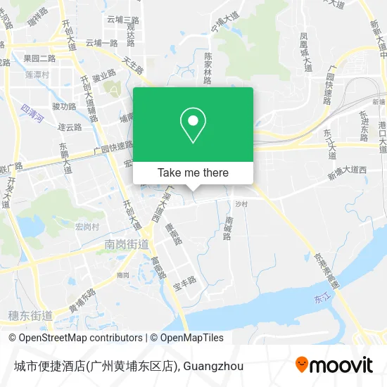 城市便捷酒店(广州黄埔东区店) map