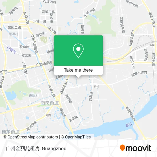 广州金丽苑租房 map