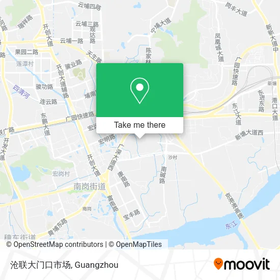 沧联大门口市场 map