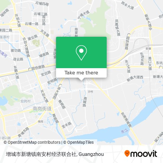 增城市新塘镇南安村经济联合社 map