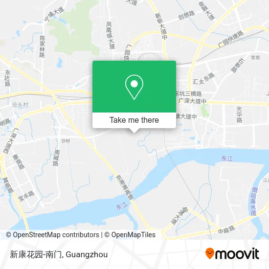 新康花园-南门 map