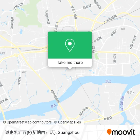 诚惠凯轩百货(新塘白江店) map