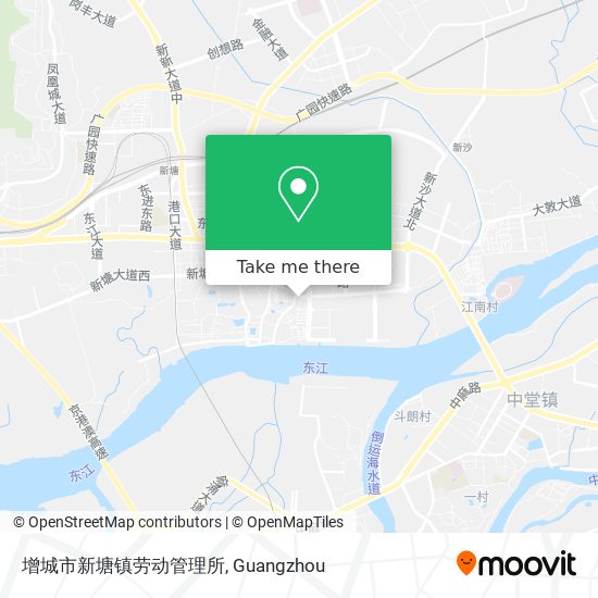增城市新塘镇劳动管理所 map