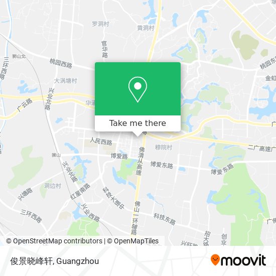 俊景晓峰轩 map