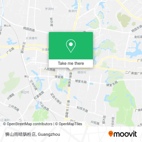 狮山雨晴肠粉店 map