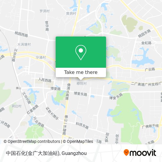 中国石化(金广大加油站) map