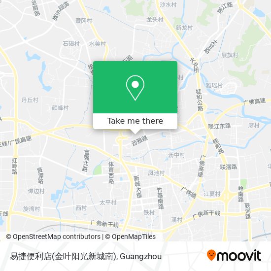 易捷便利店(金叶阳光新城南) map