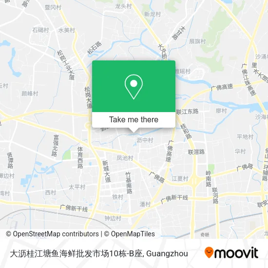 大沥桂江塘鱼海鲜批发市场10栋-B座 map