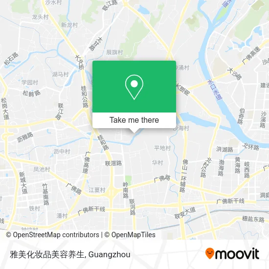 雅美化妆品美容养生 map