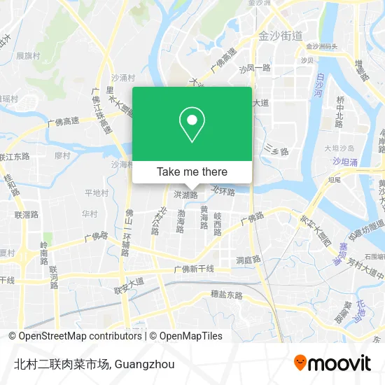 北村二联肉菜市场 map