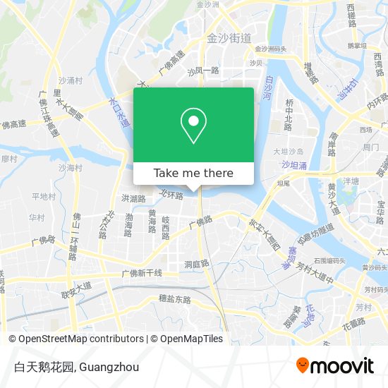白天鹅花园 map