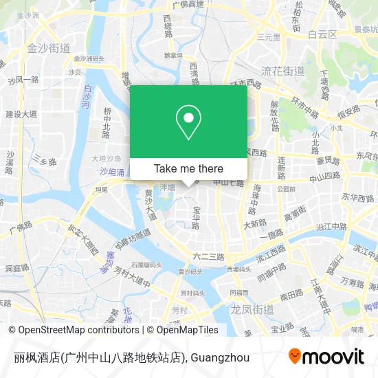 丽枫酒店(广州中山八路地铁站店) map