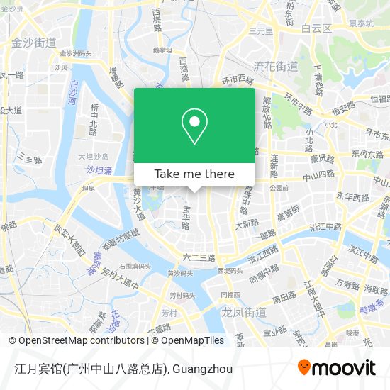 江月宾馆(广州中山八路总店) map