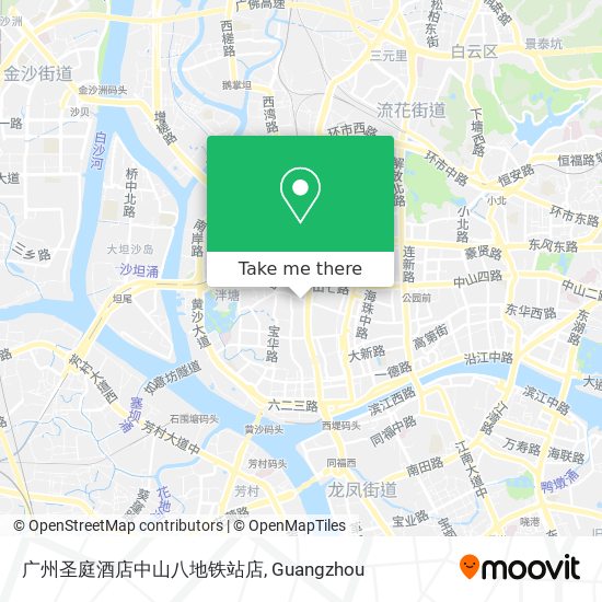 广州圣庭酒店中山八地铁站店 map