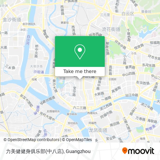 力美健健身俱乐部(中八店) map
