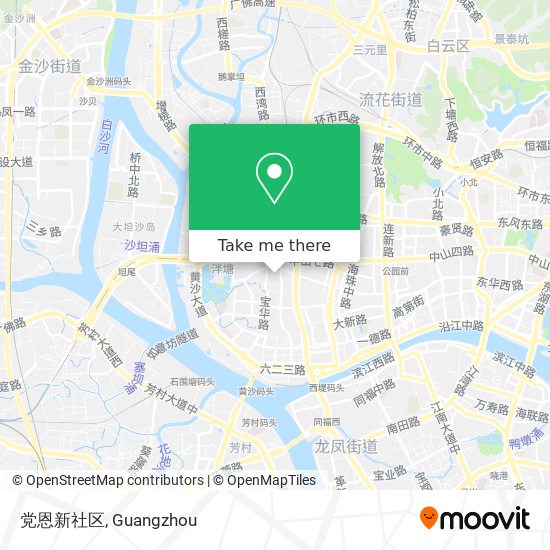 党恩新社区 map