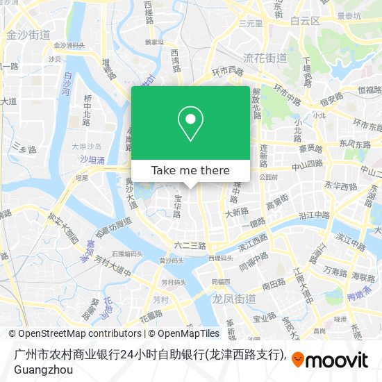广州市农村商业银行24小时自助银行(龙津西路支行) map