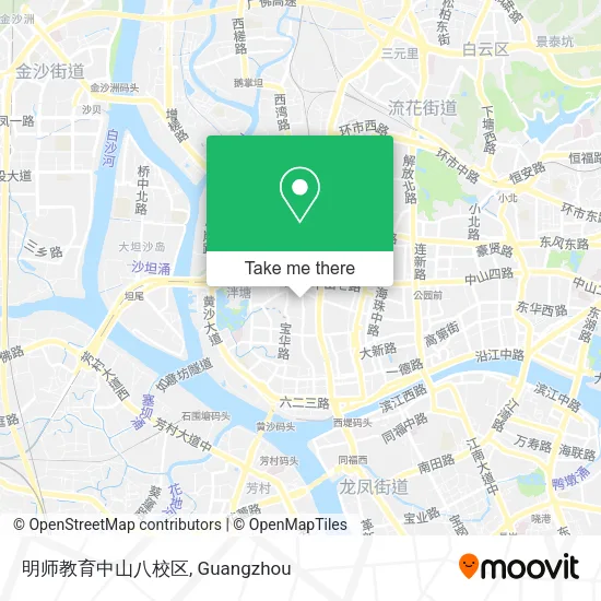 明师教育中山八校区 map