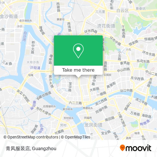 青凤服装店 map