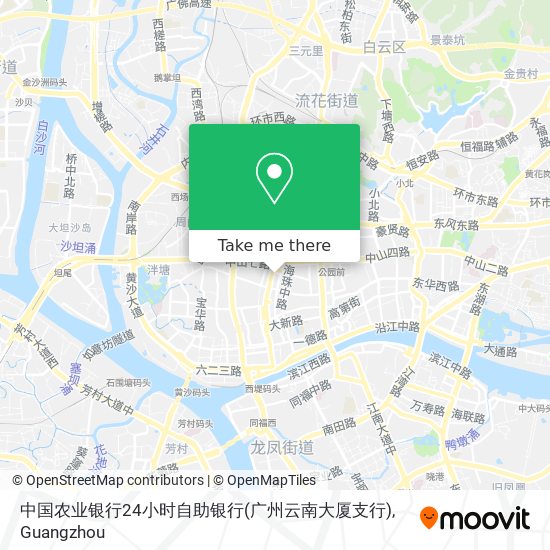 中国农业银行24小时自助银行(广州云南大厦支行) map