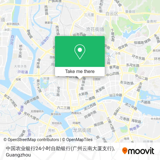 中国农业银行24小时自助银行(广州云南大厦支行) map