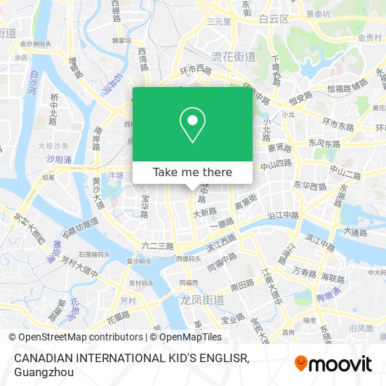 CANADIAN   INTERNATIONAL  KID'S  ENGLISR map
