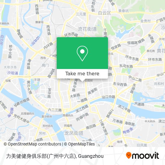力美健健身俱乐部(广州中六店) map