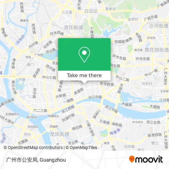 广州市公安局 map